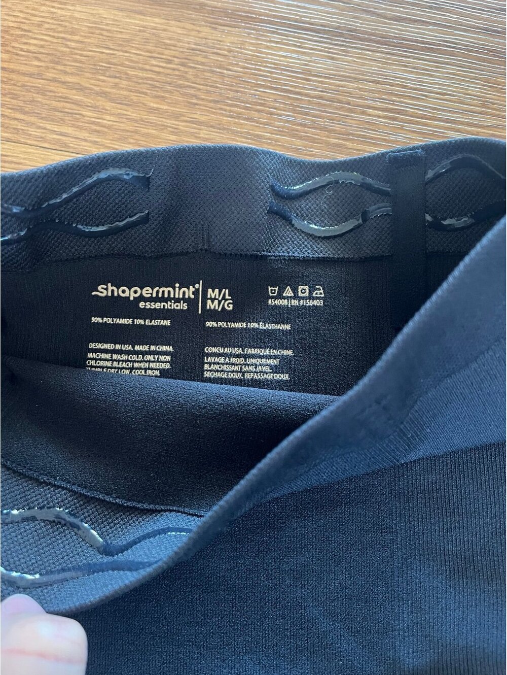 Shapermint Essentials Open Bust Bodysuit Shaper Short and bottoms. Large. - Picture 4 of 4